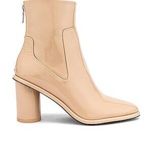 Rag & Bone Wiley High Boot Womens 10 EU 40 Beige Patent Leather Ankle Heeled